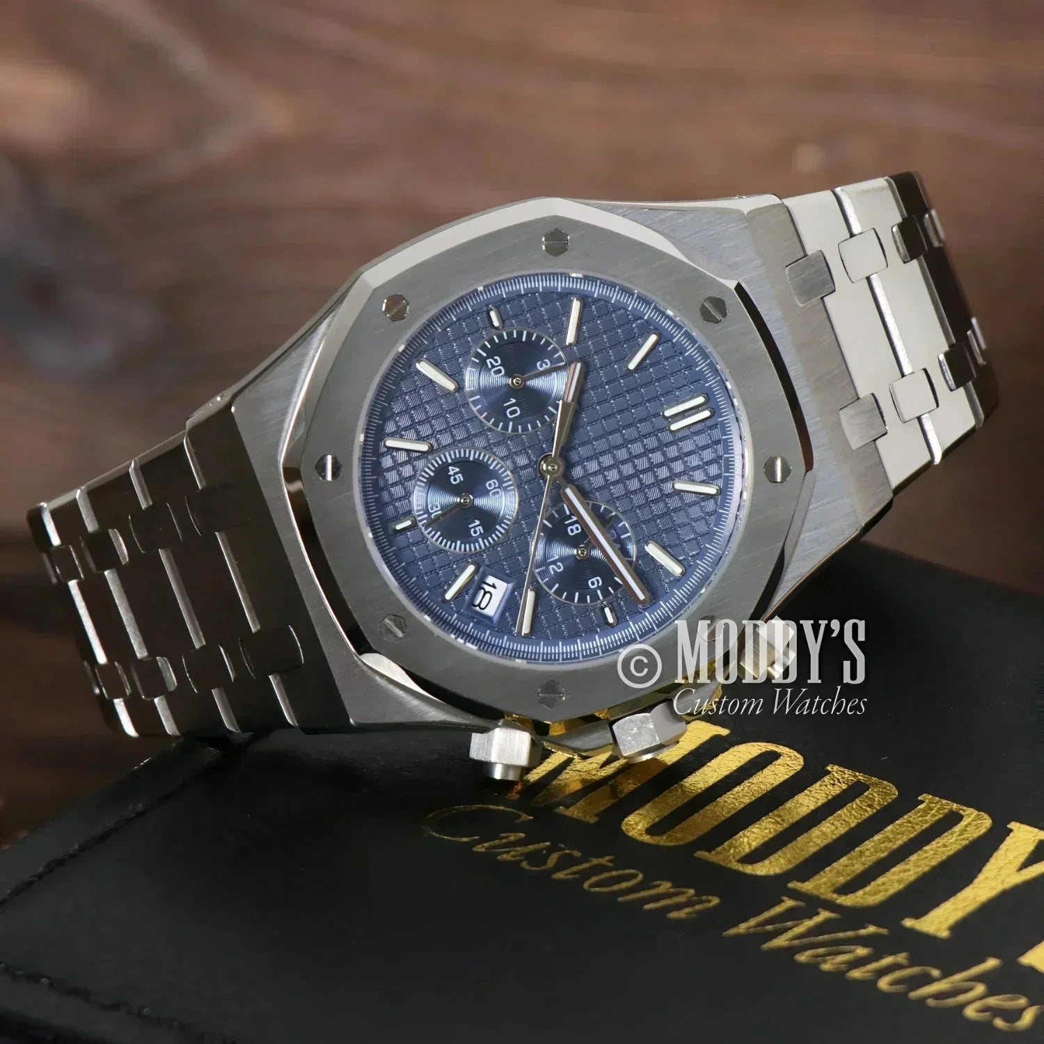Royal SeikOak Mod Chronograph Blau