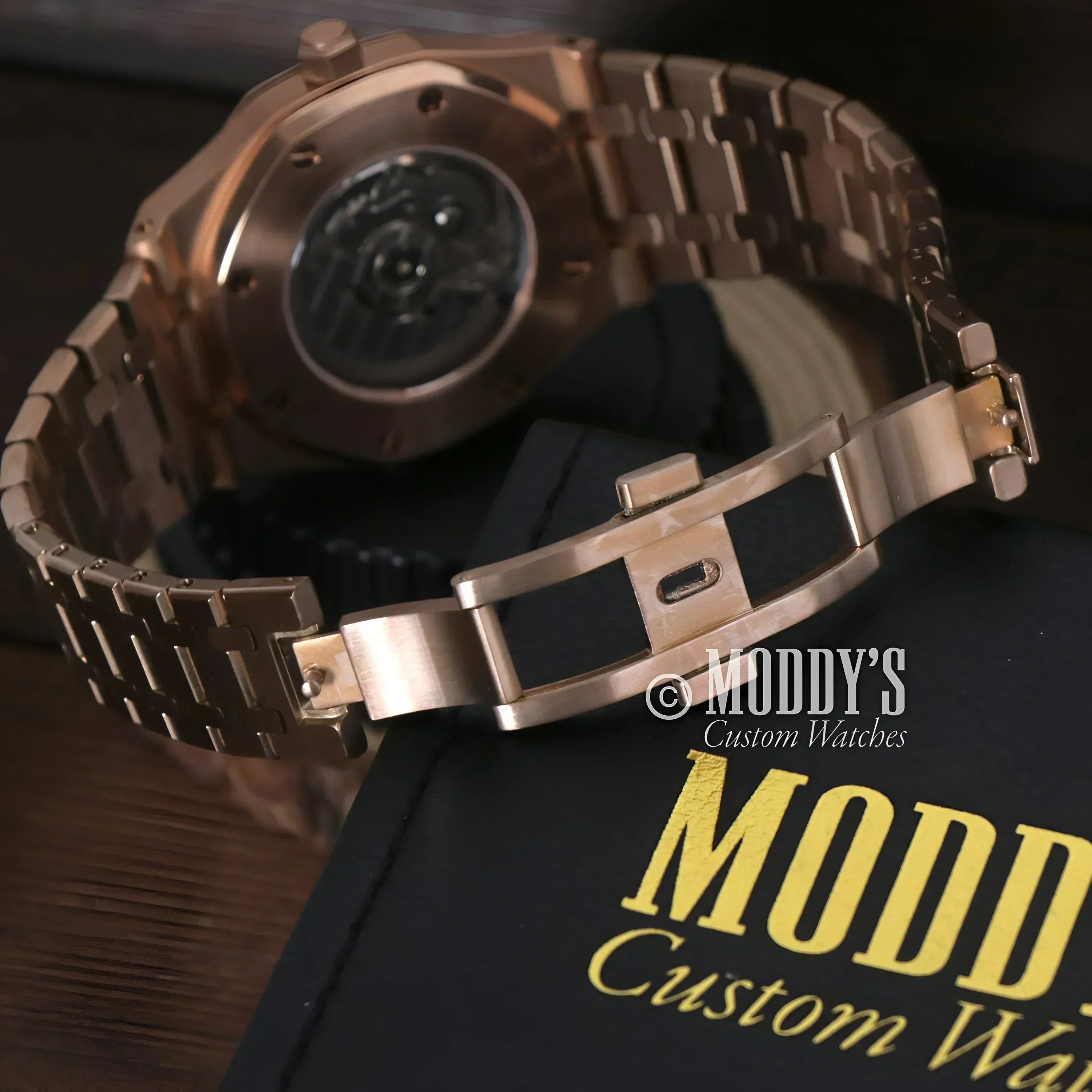 Royal SeikOak Mod Skeleton Rose Gold