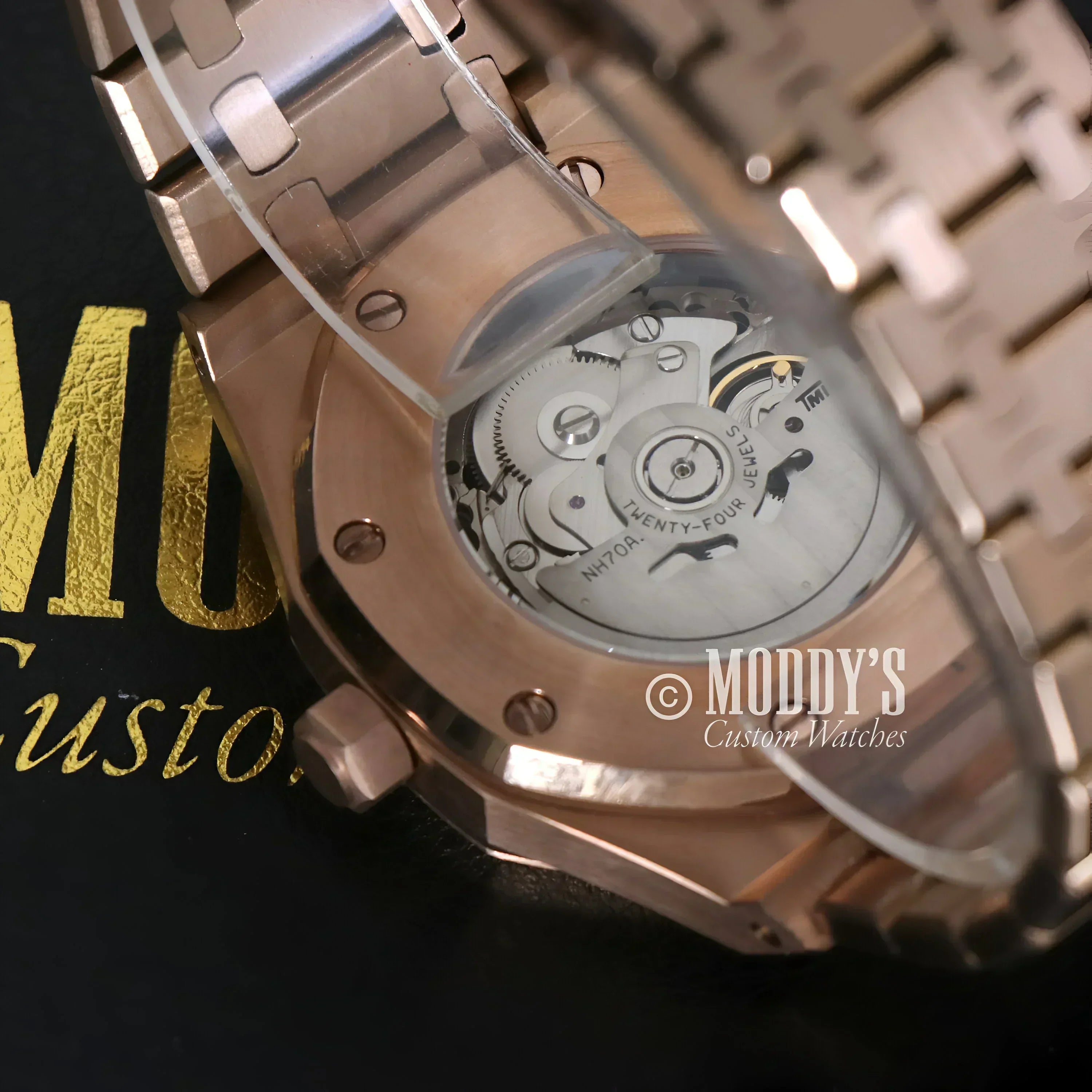 Royal SeikOak Mod Skeleton Rose Gold