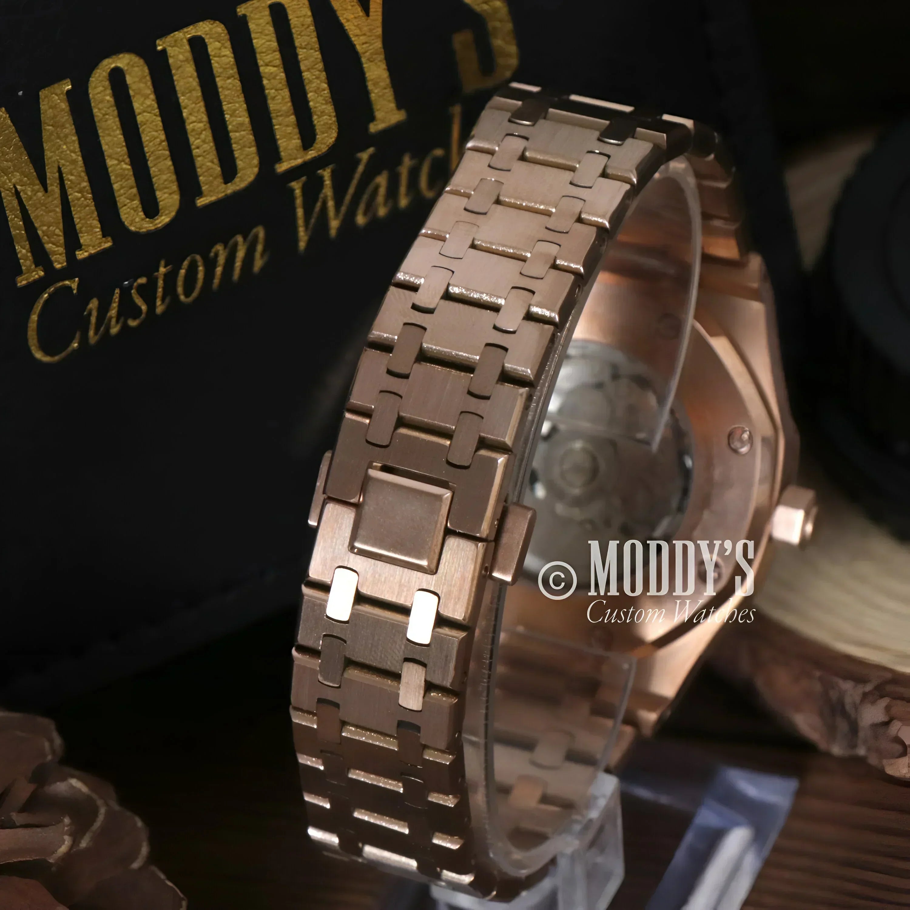 Royal SeikOak Mod Skeleton Rose Gold