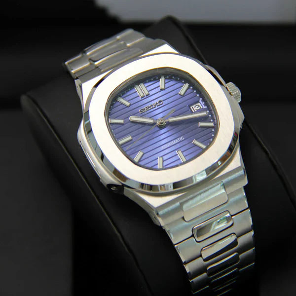 Seiko-mod-nautilus-blue-dial
