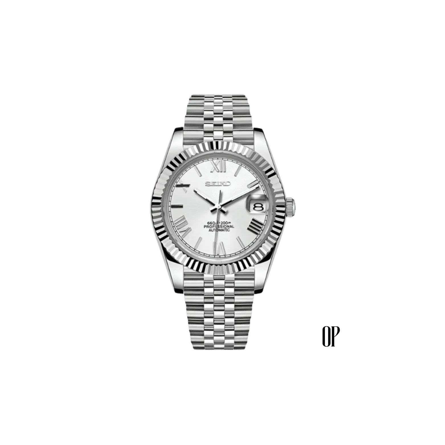 Seiko Mod Datejust White.