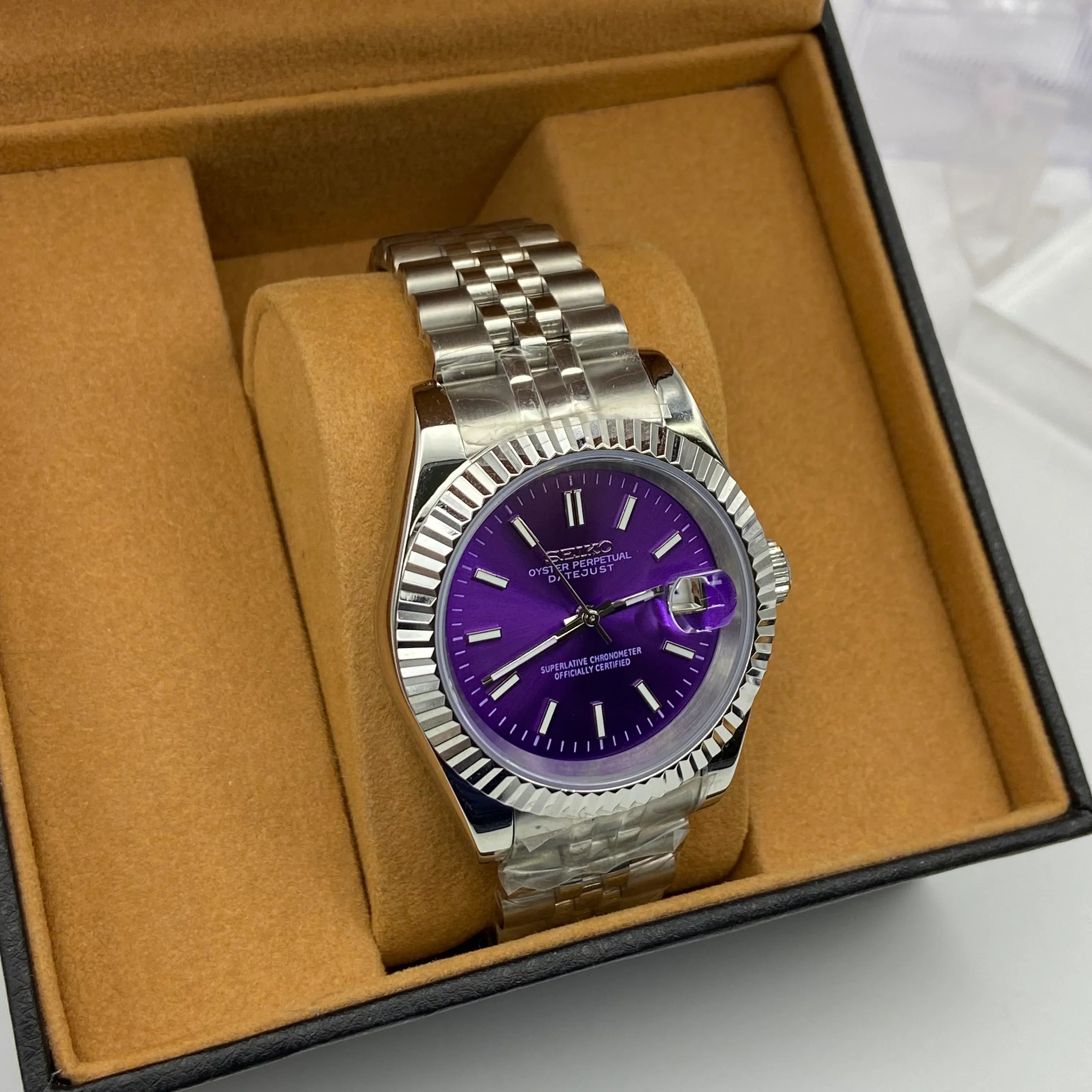 Seikjust Mod Datejust Purple