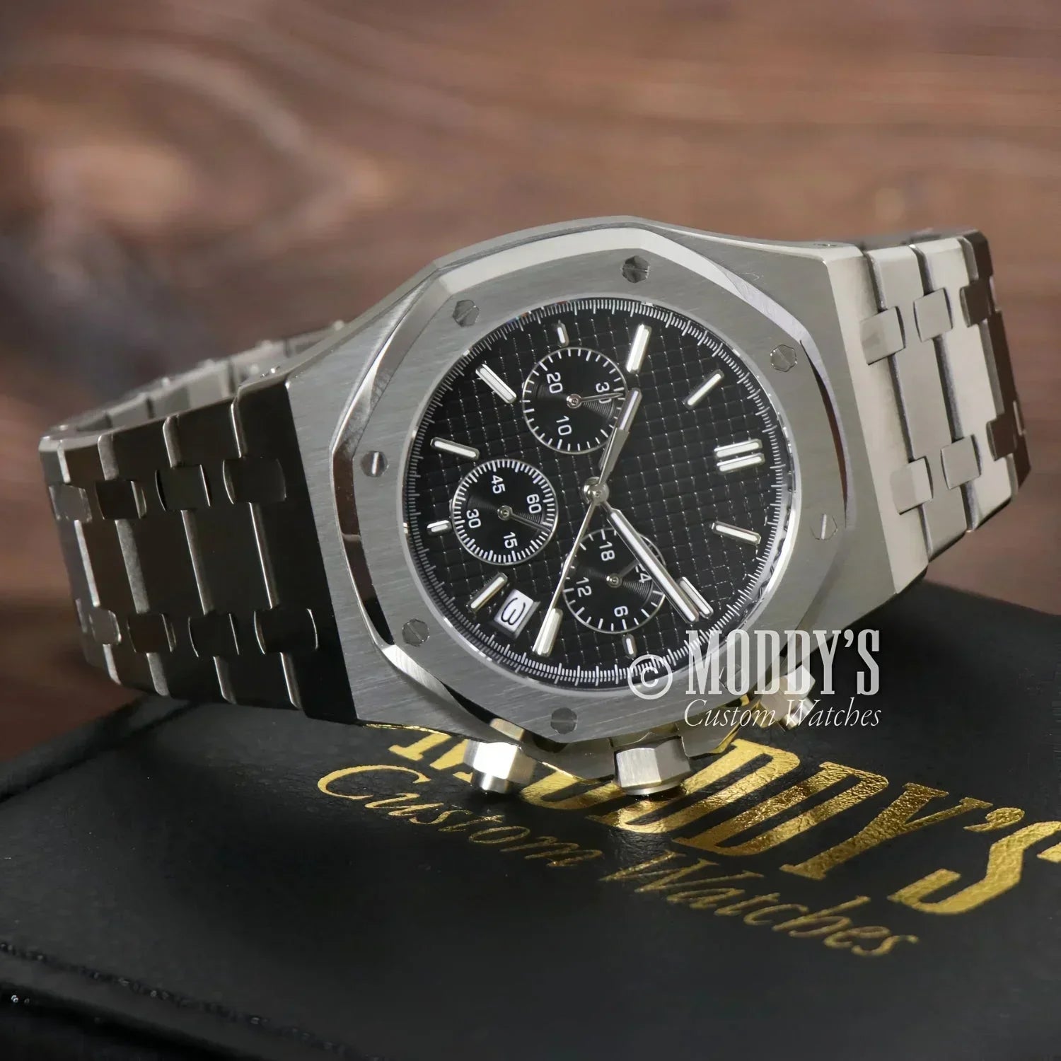 Royal SeikOak Mod Chronograph Black