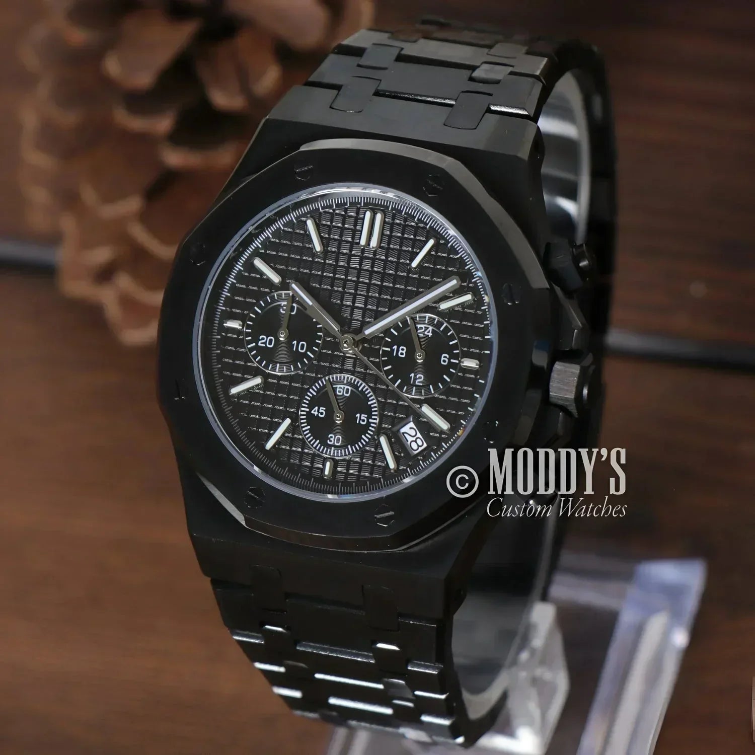 Royal SeikOak Mod Chronograph Triple Black