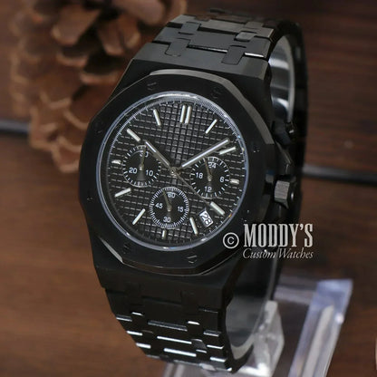 Royal SeikOak Mod Chronograph Triple Black