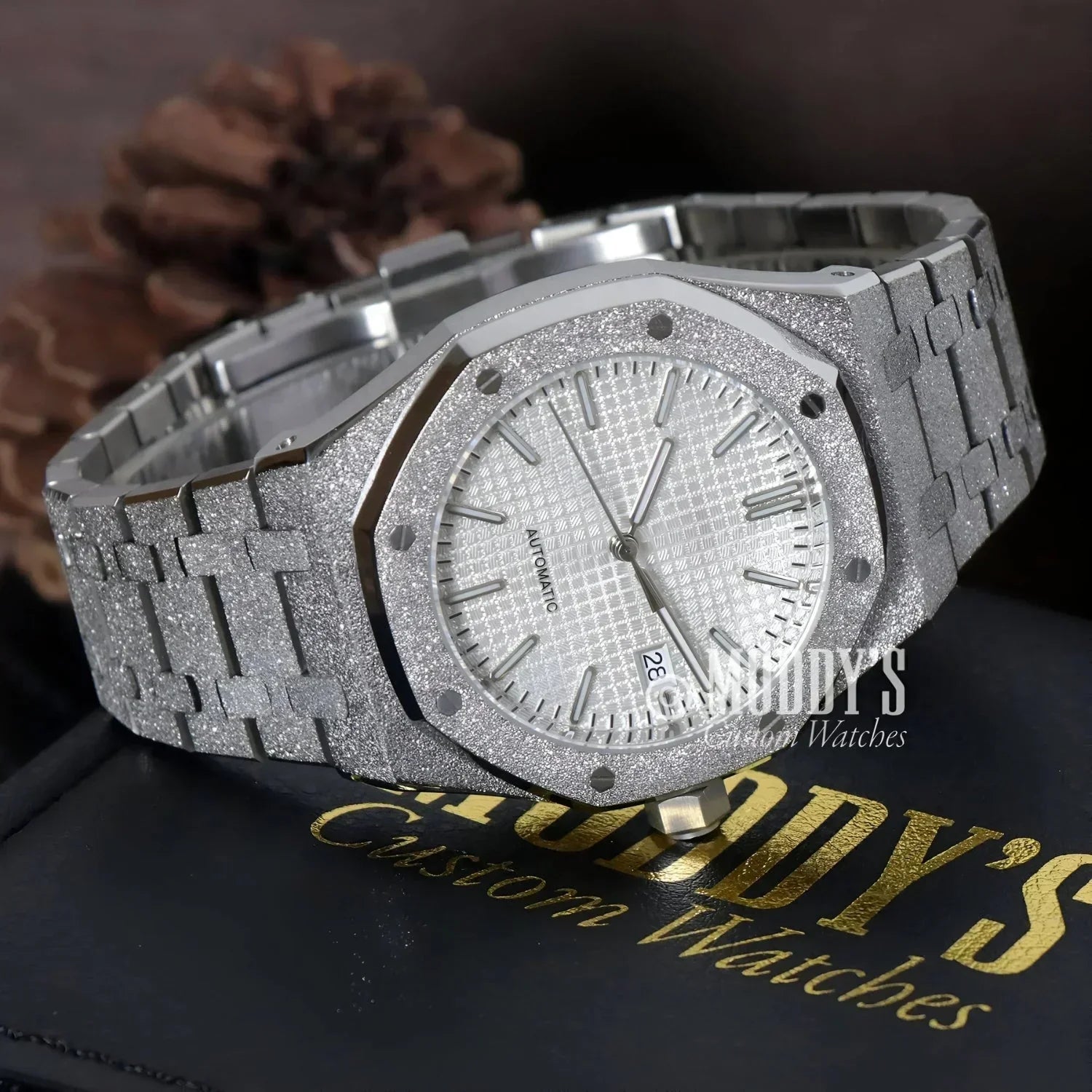 Royal SeikOak Mod White Iced Out