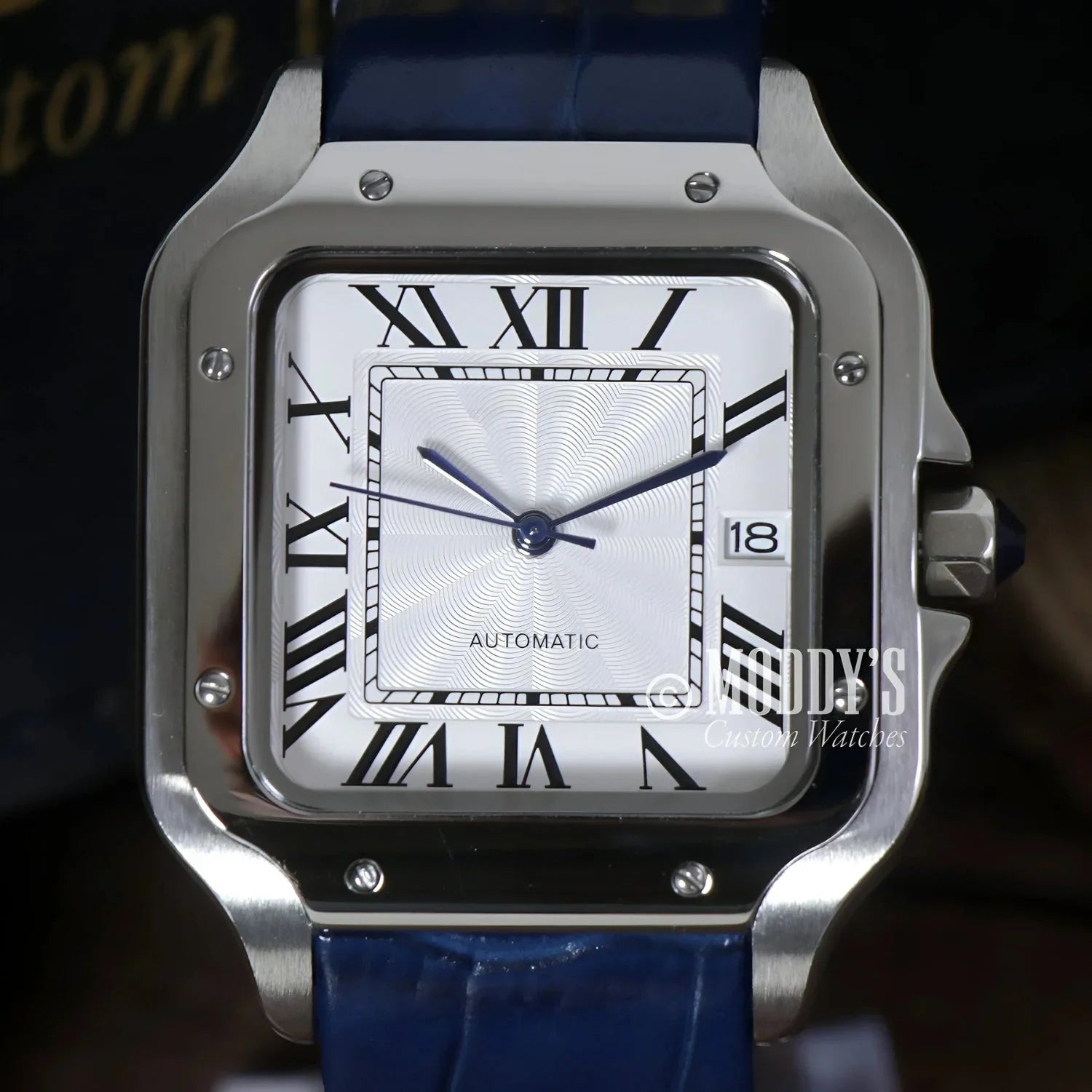 Santeiko Mod White Blue Leather