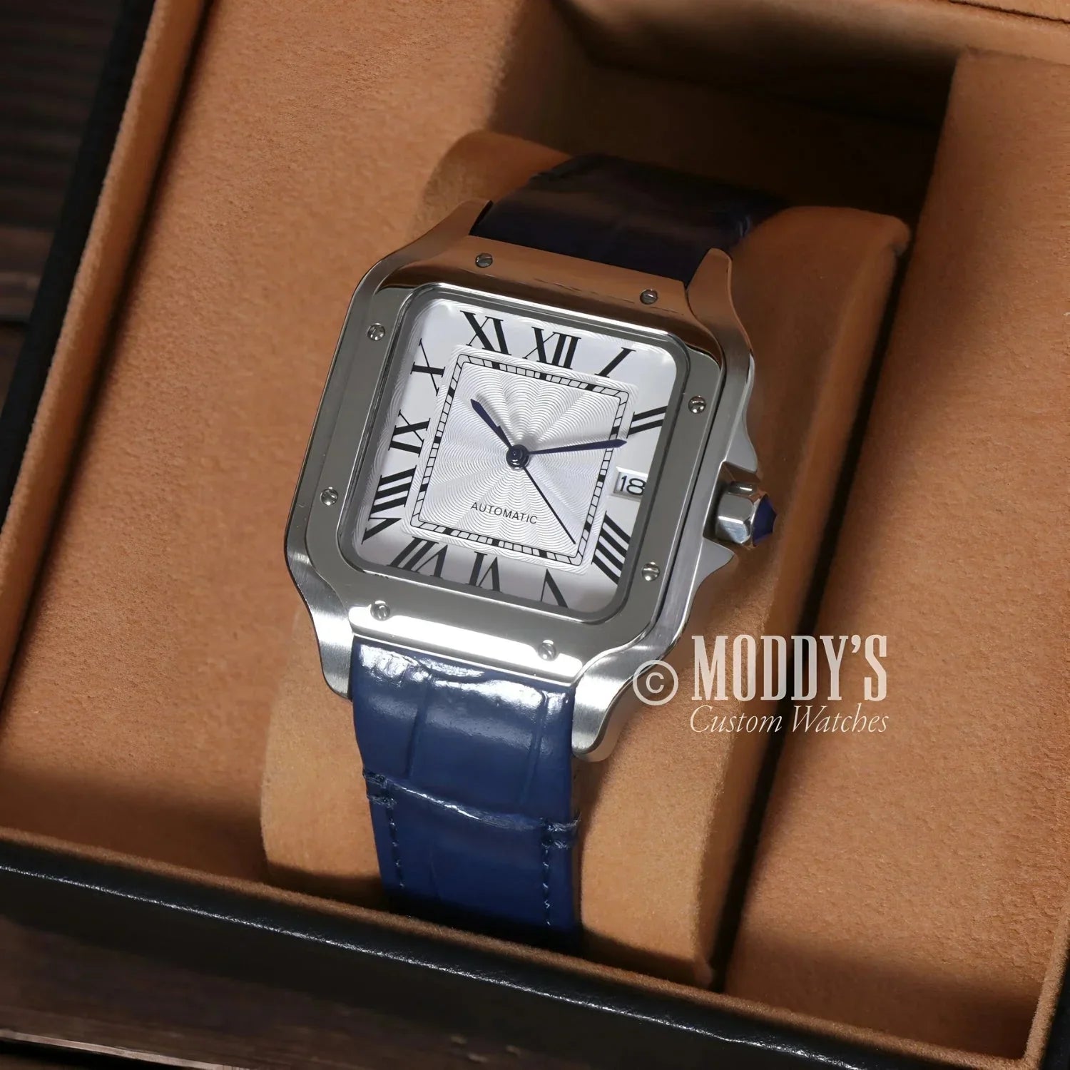 Santeiko Mod White Blue Leather