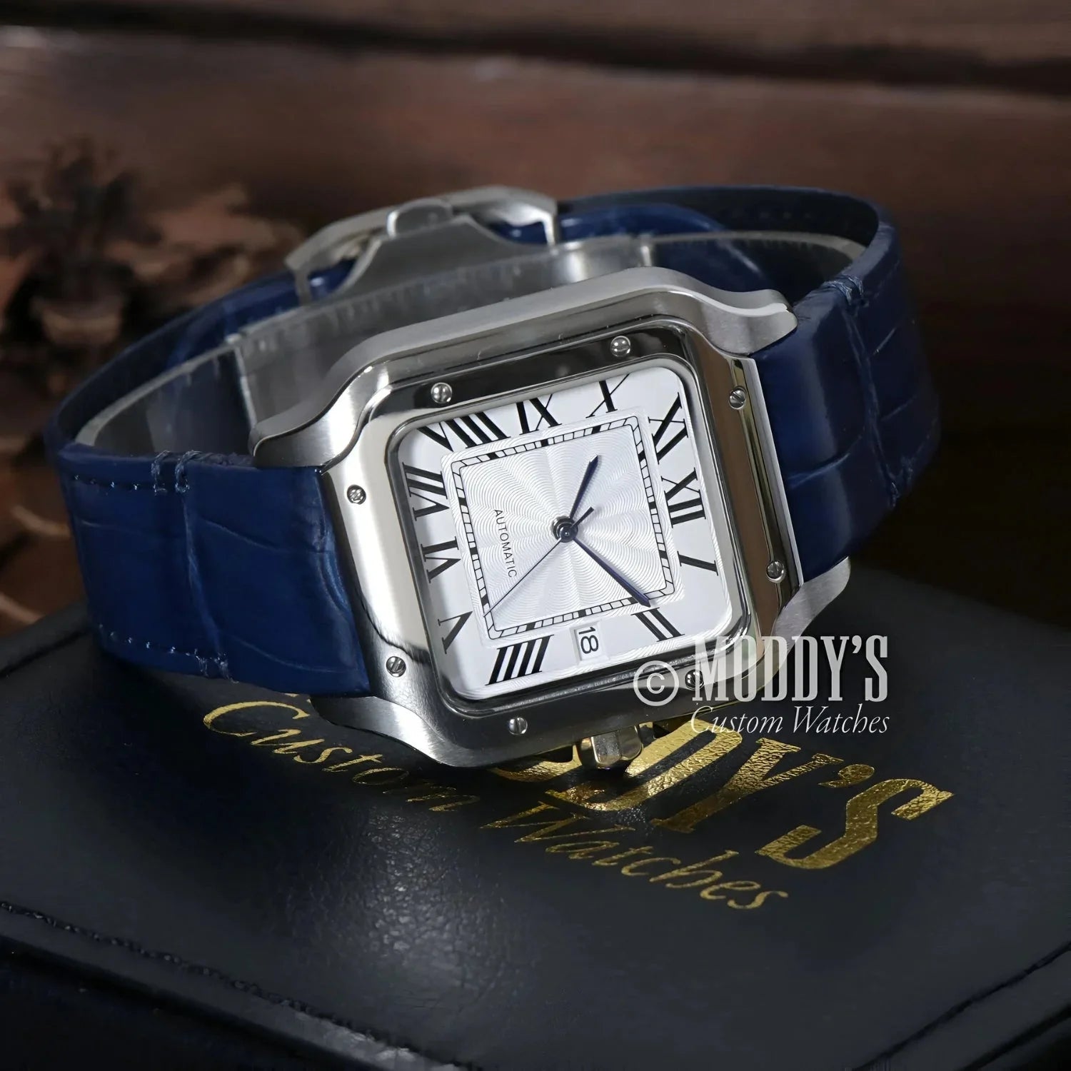 Santeiko Mod White Blue Leather