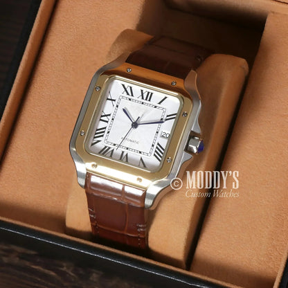 Santeiko Mod White Brown Leather