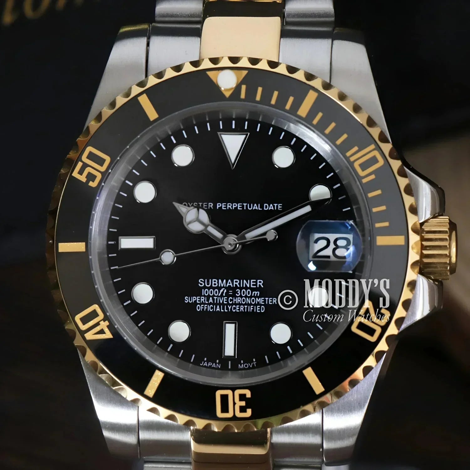Seikomariner Mod Two Tone Gold